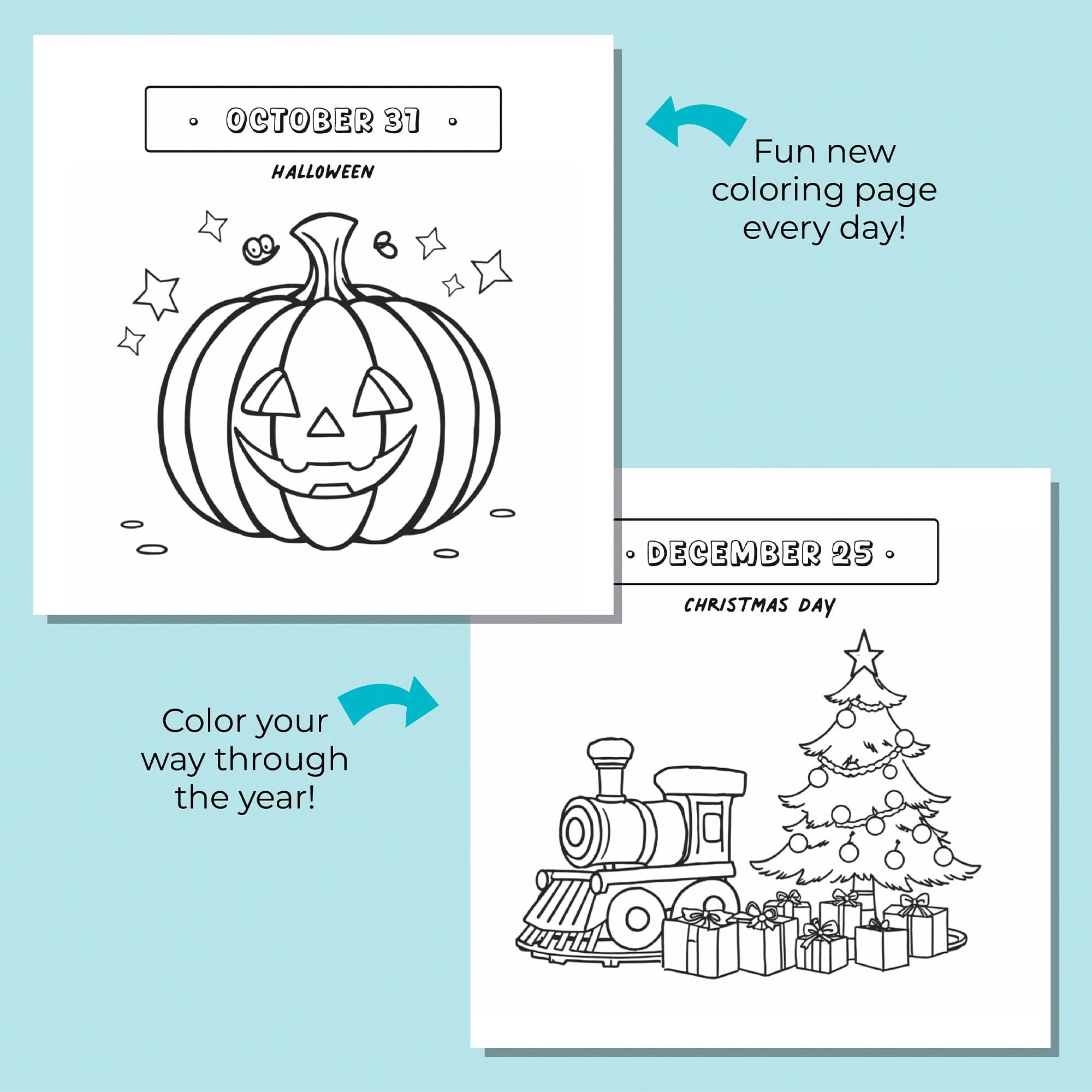 Kids Coloring Calendar