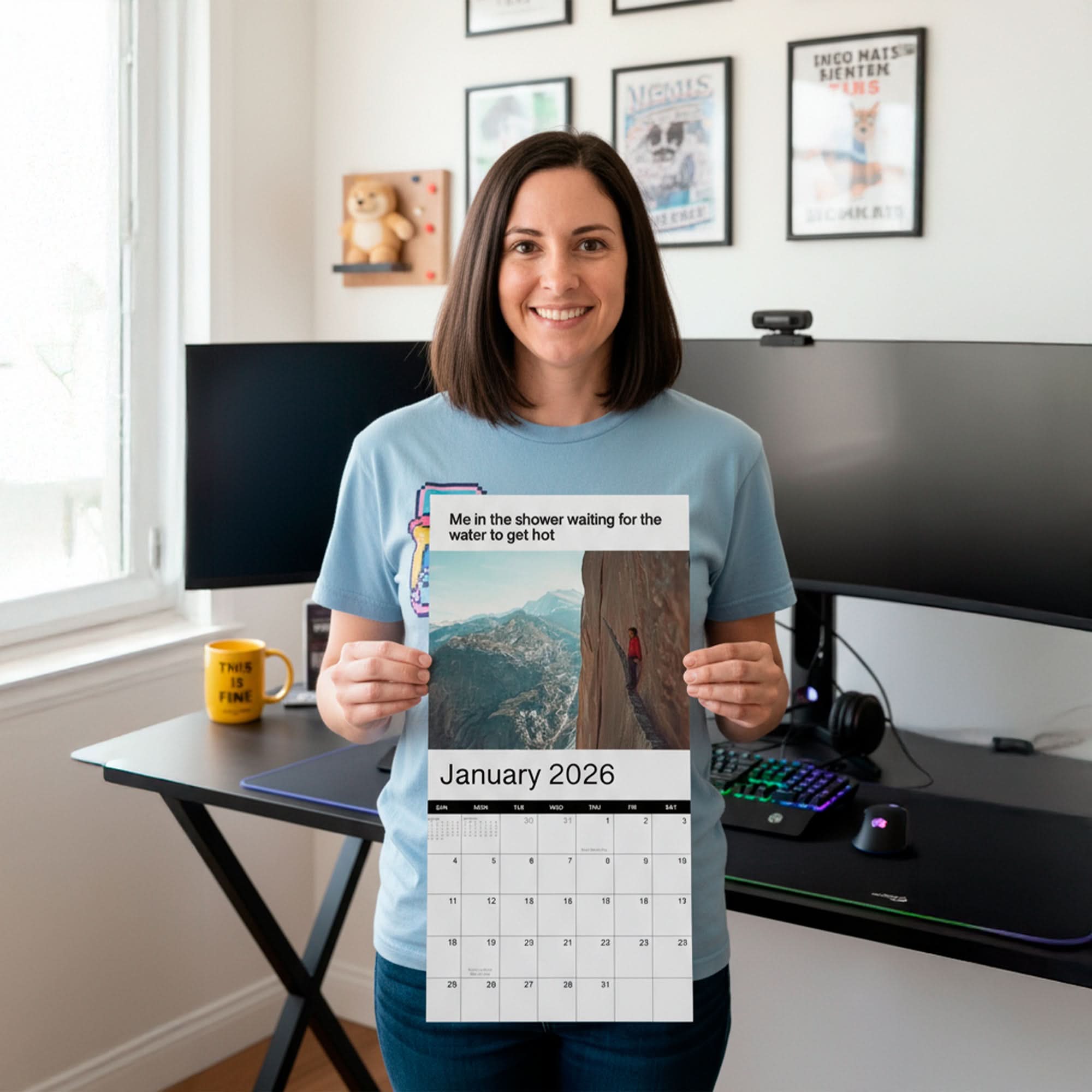 2026 Meme Wall Calendar