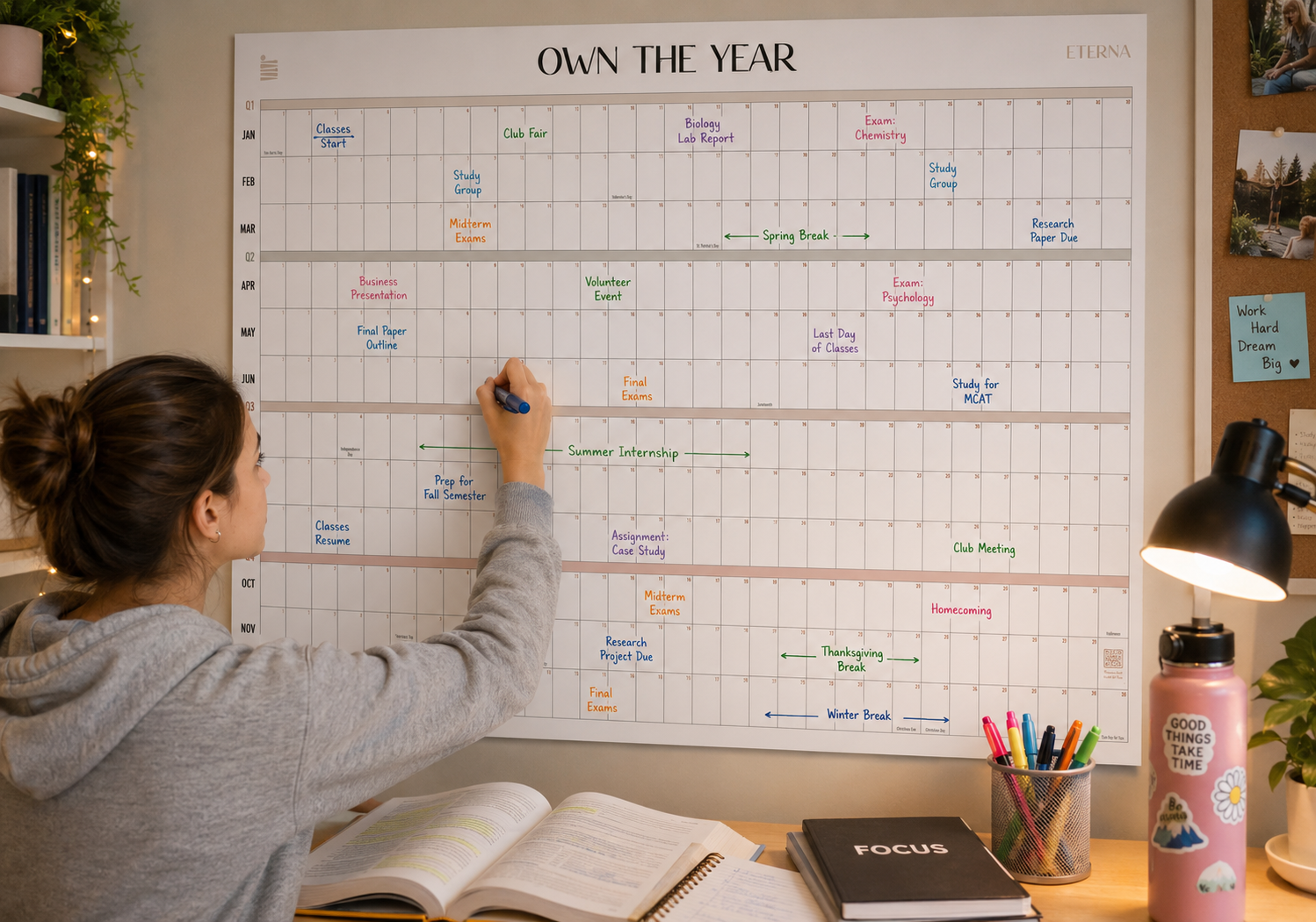 Undated Own The Year Calendar