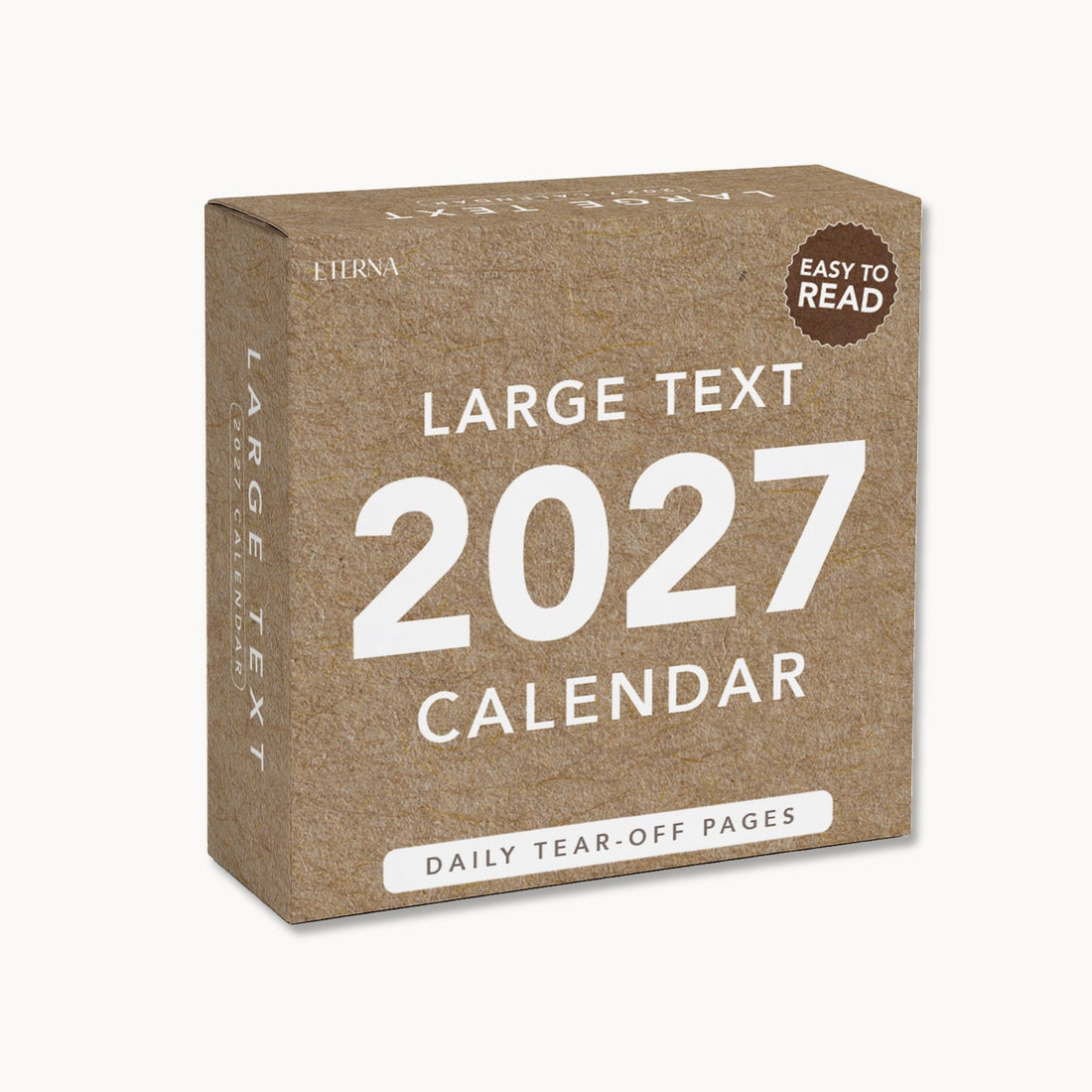 2027 Large Text Calendar by Eterna Goods
