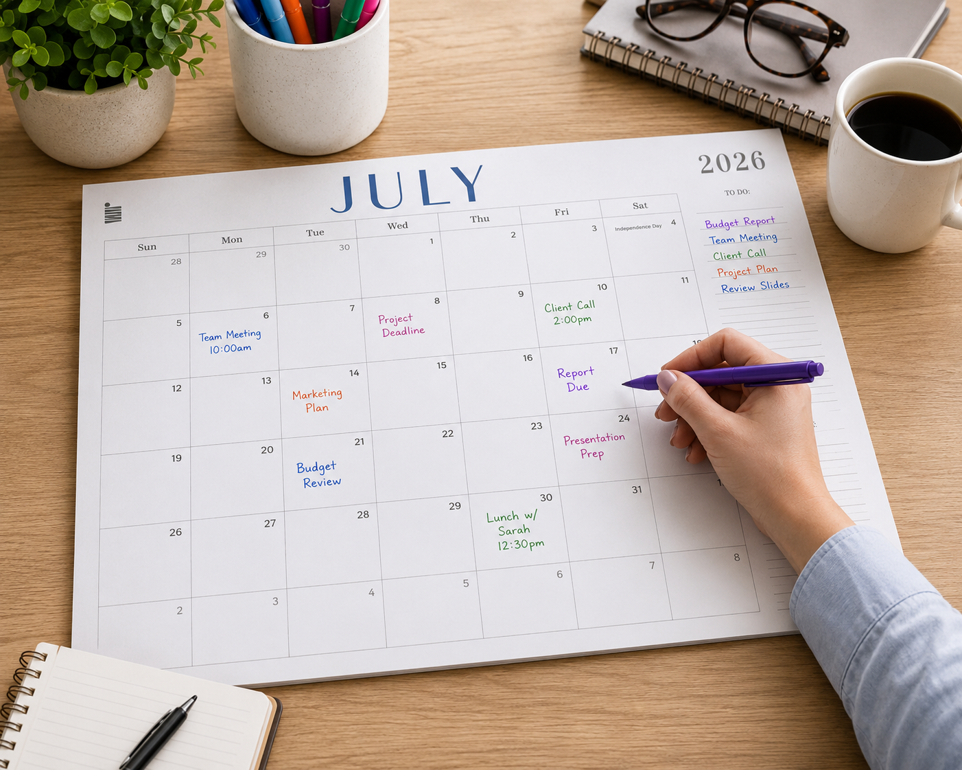 Stay Organized All Year: Why the 18-Month Lay Flat Desk Calendar Is a Game-Changer