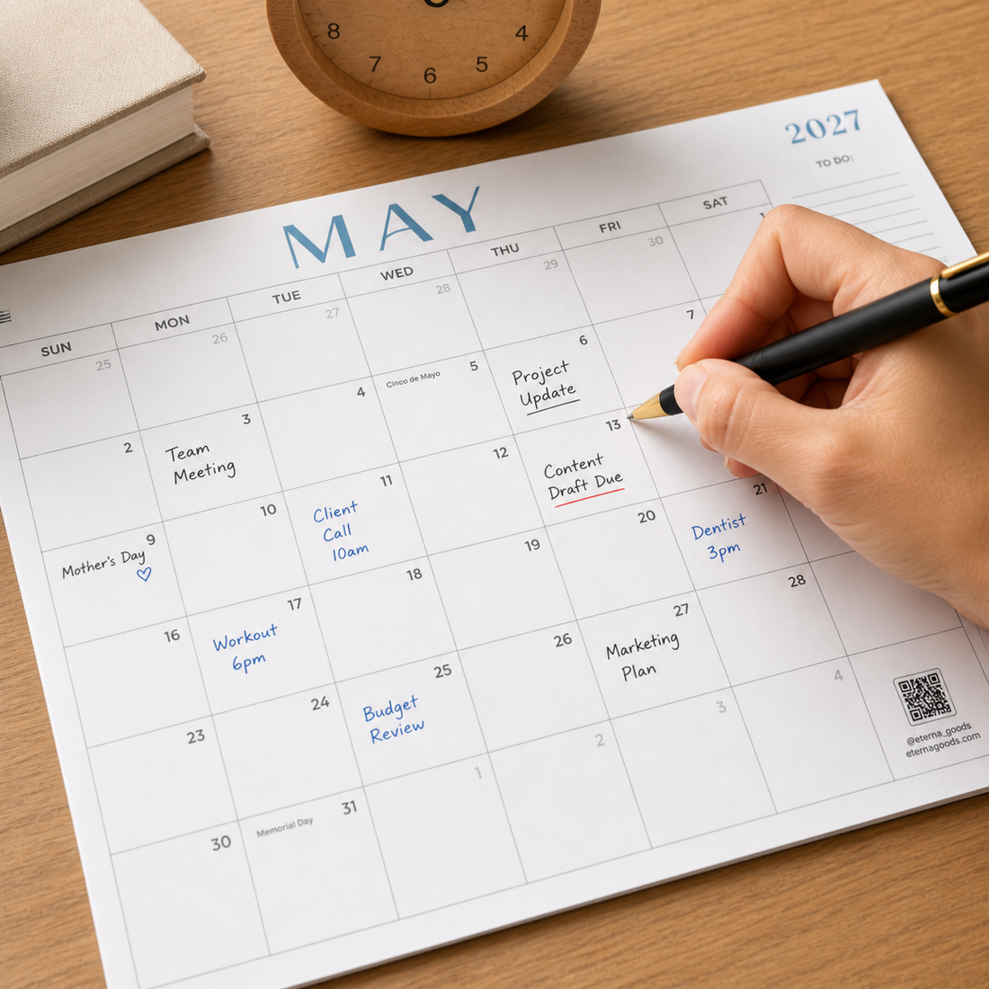 2026-2027 18 Month Flat Desk Calendar