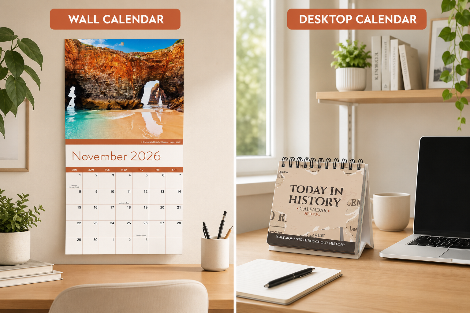 Wall Calendar Vs. Desktop Calendar: Which is Better?