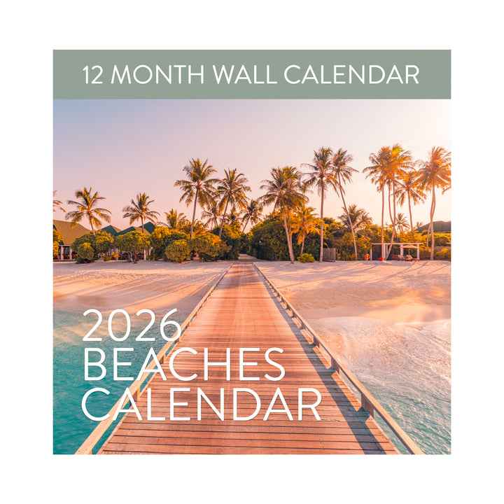 2026 Beaches Wall Calendar