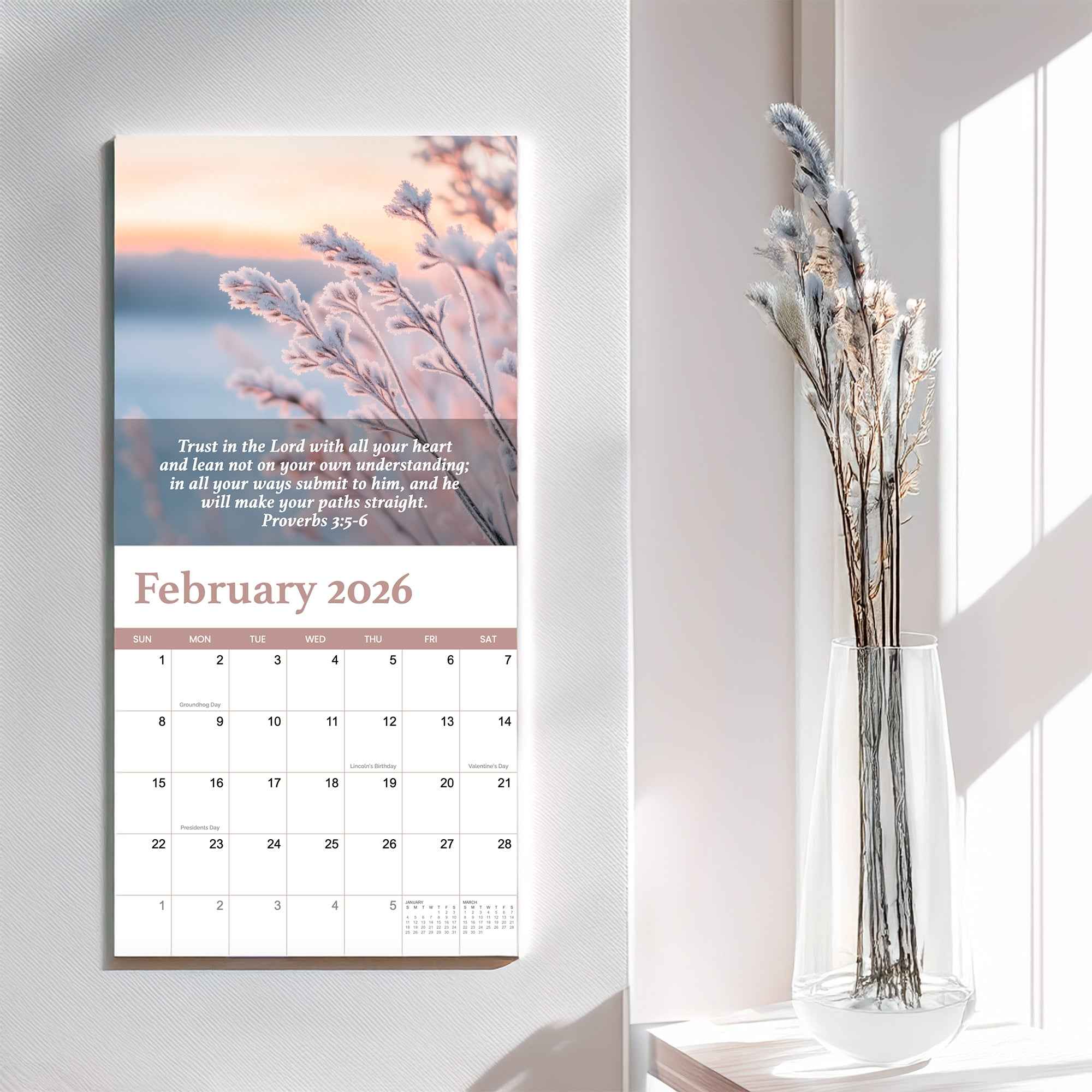 2026 Bible Verse Wall Calendar