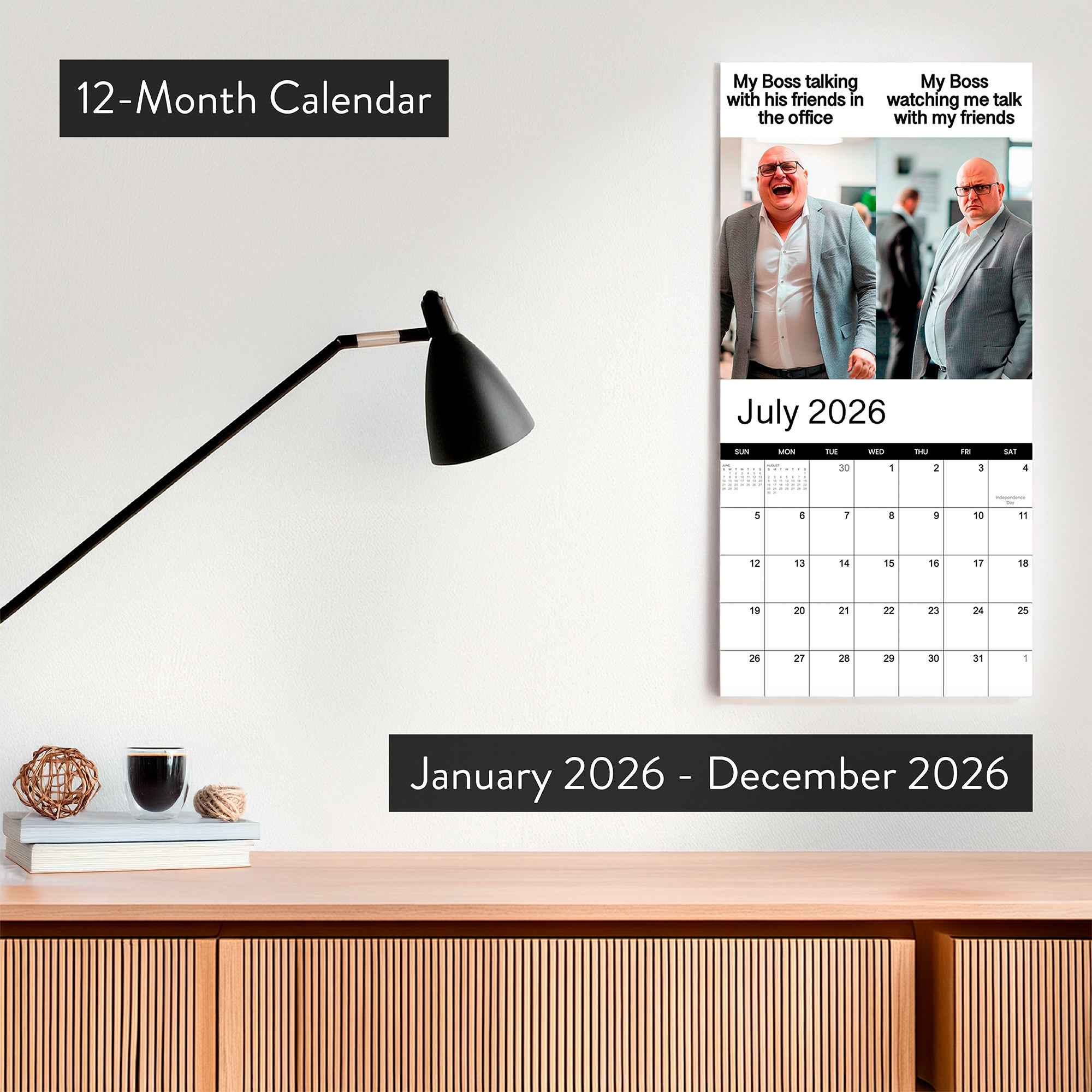 2026 Meme Wall Calendar
