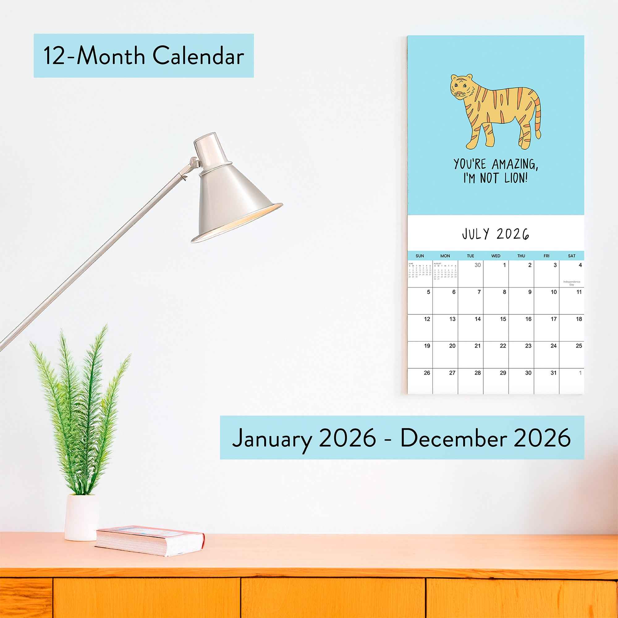 2026 Pun Wall Calendar