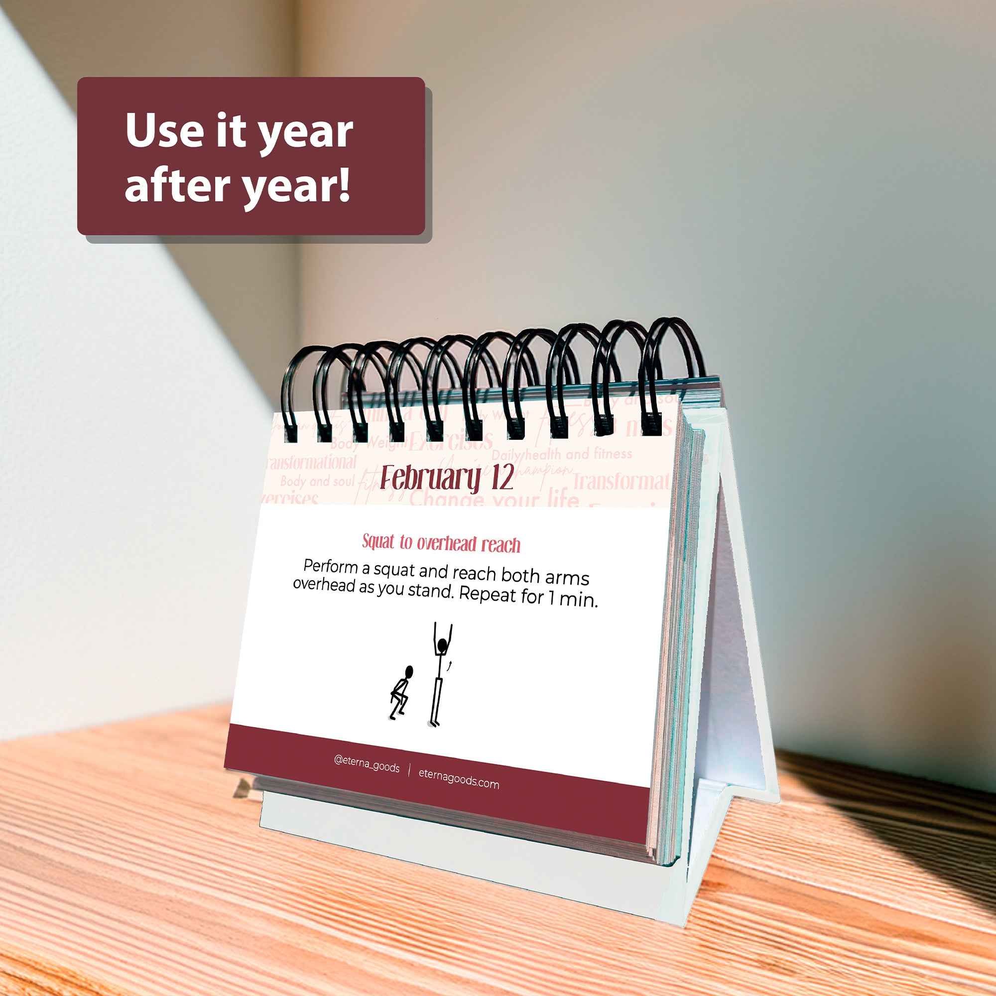 Perpetual Fitness Calendar