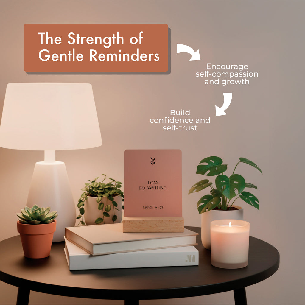 Positive Affirmation Cards Weekly Calendar | 52 Aesthetic Encouragement Mindfulness Desk Cards for Every Week of the Year