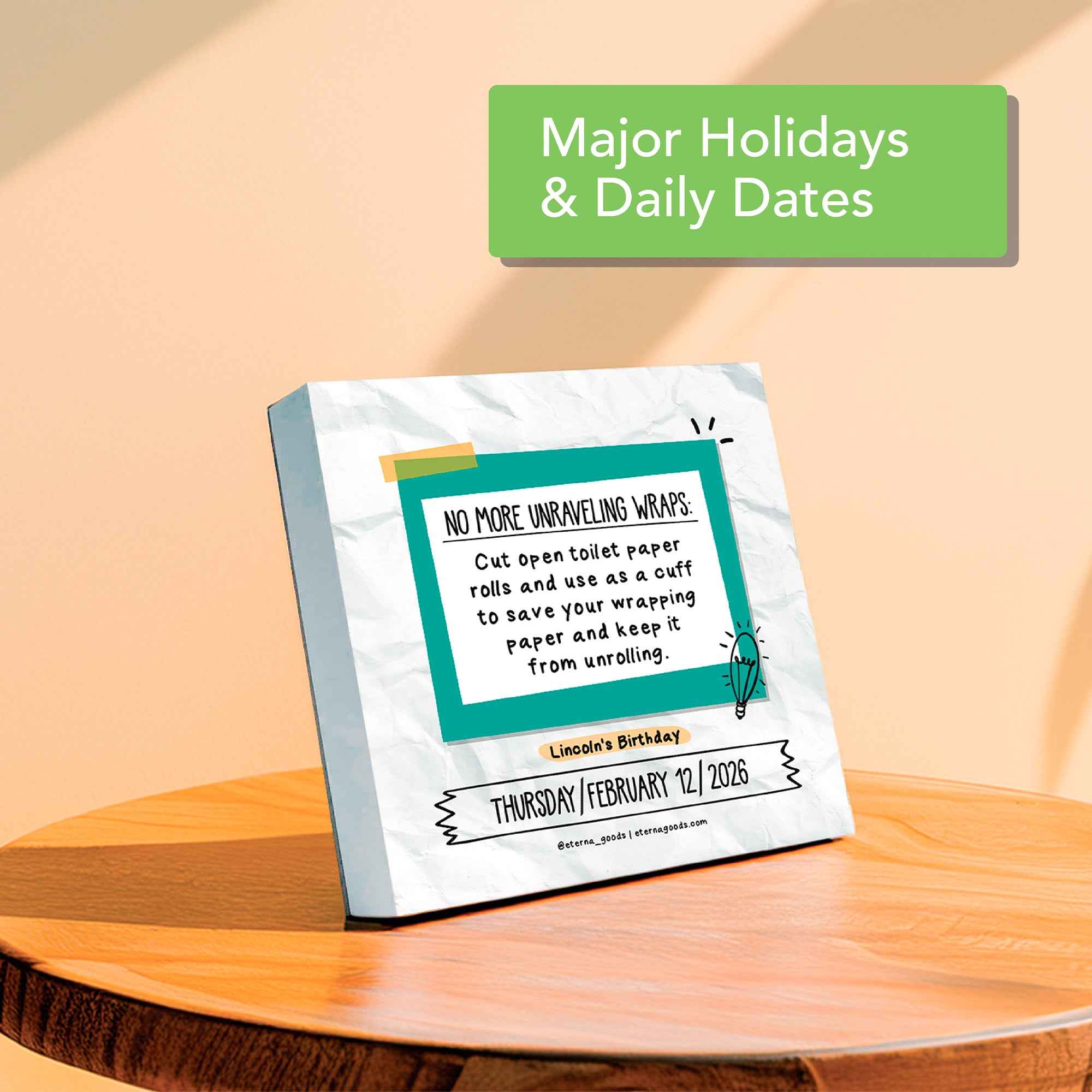 2026 Daily Life Hacks Calendar
