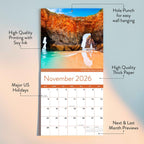 2026 Beaches Wall Calendar