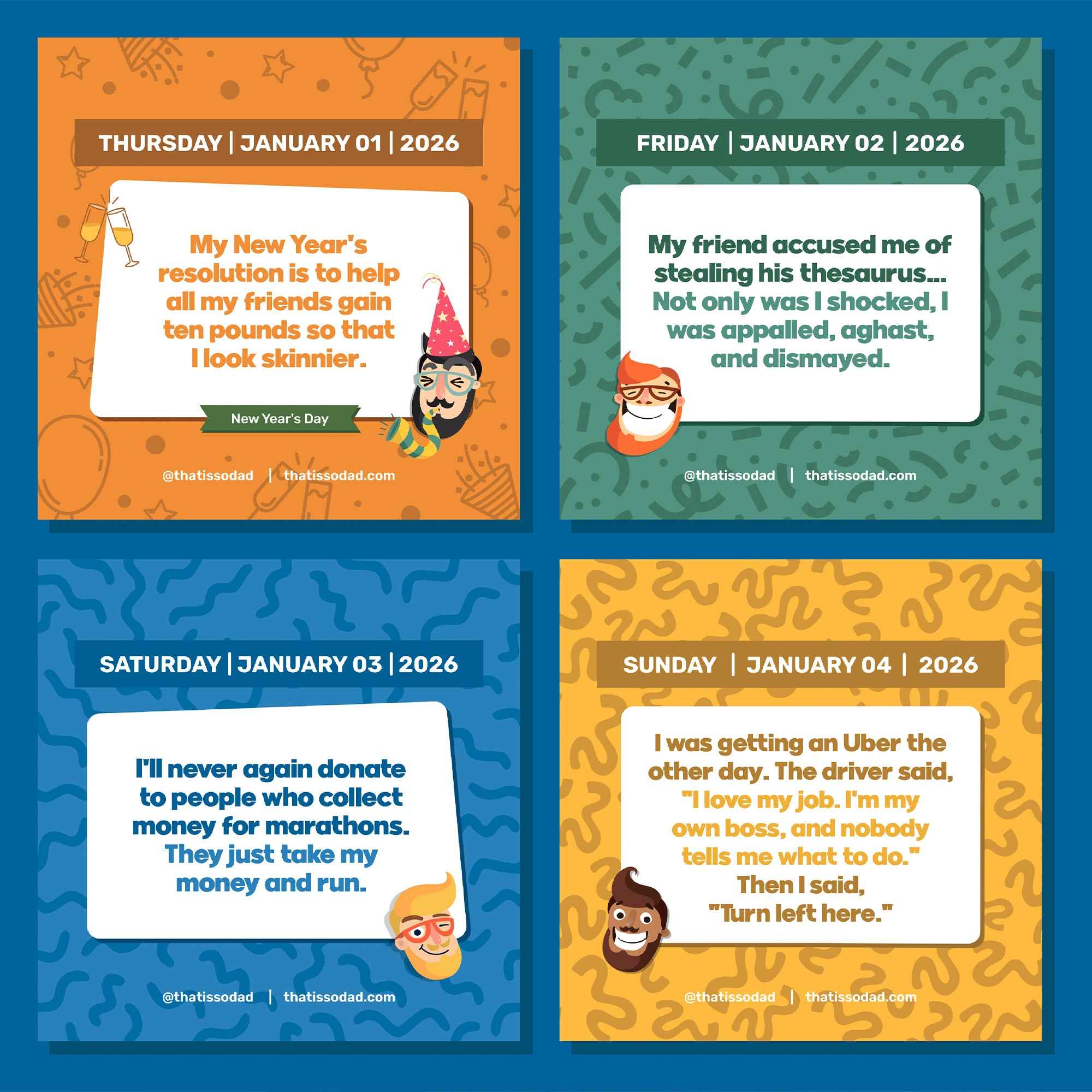 2026 Daily Dad Joke Calendar