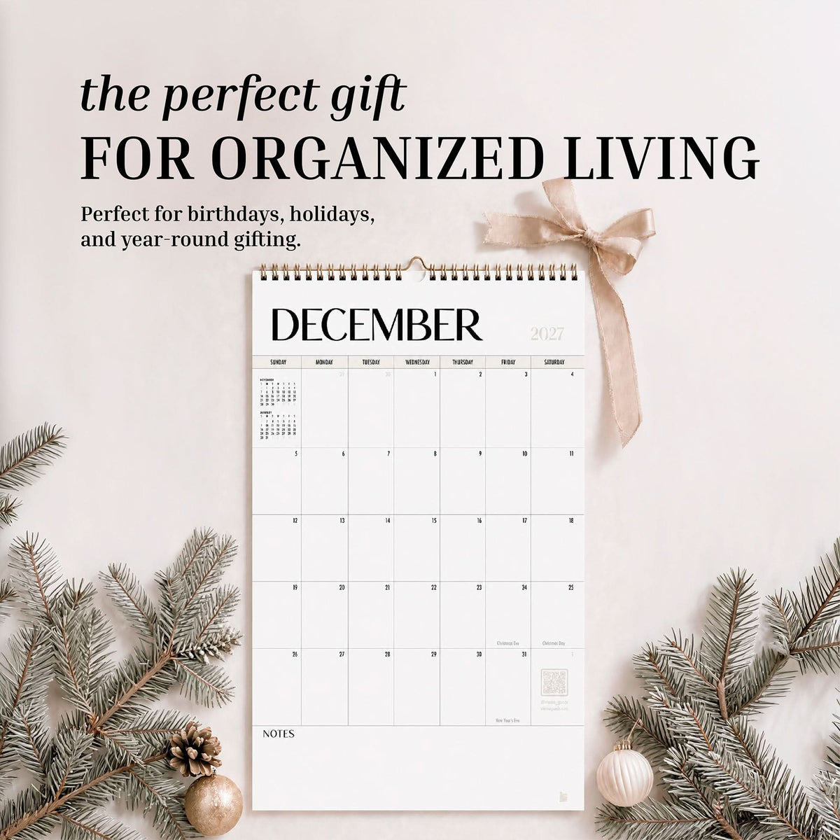 Spiral Dry Erase Wall Calendar