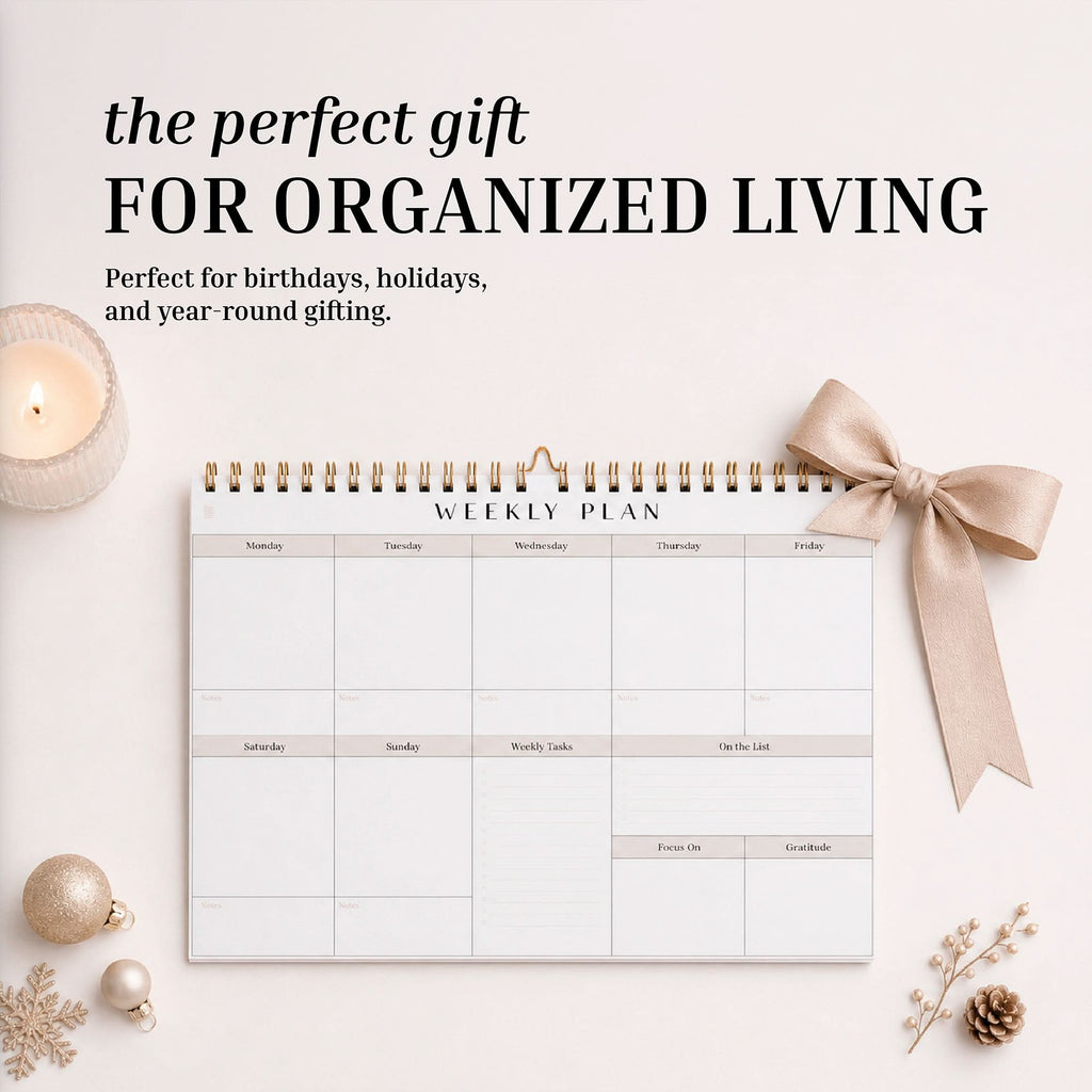 Spiral Weekly Planning Calendar Pad