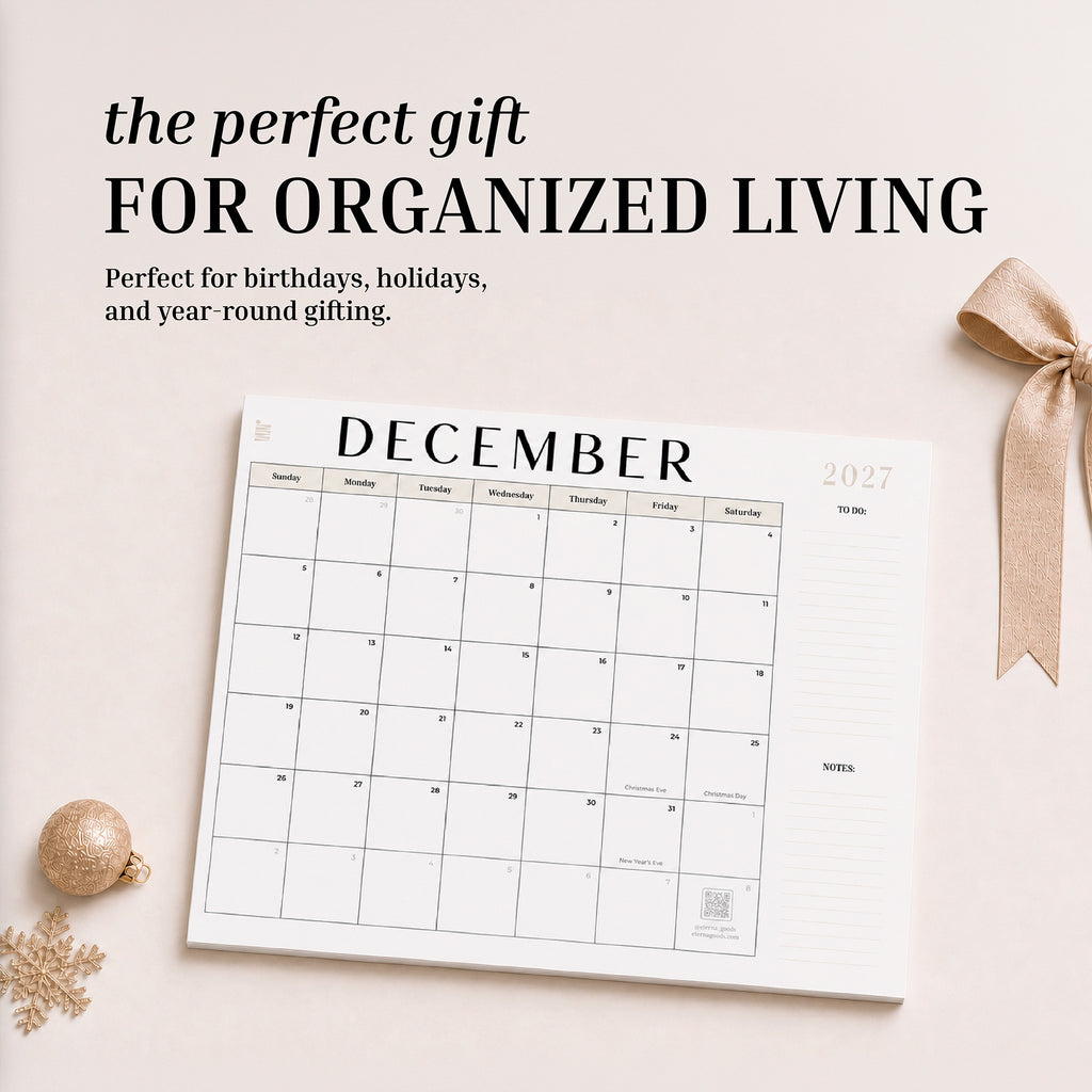 2027 12-Month Flat Desk Calendar (22"x17")