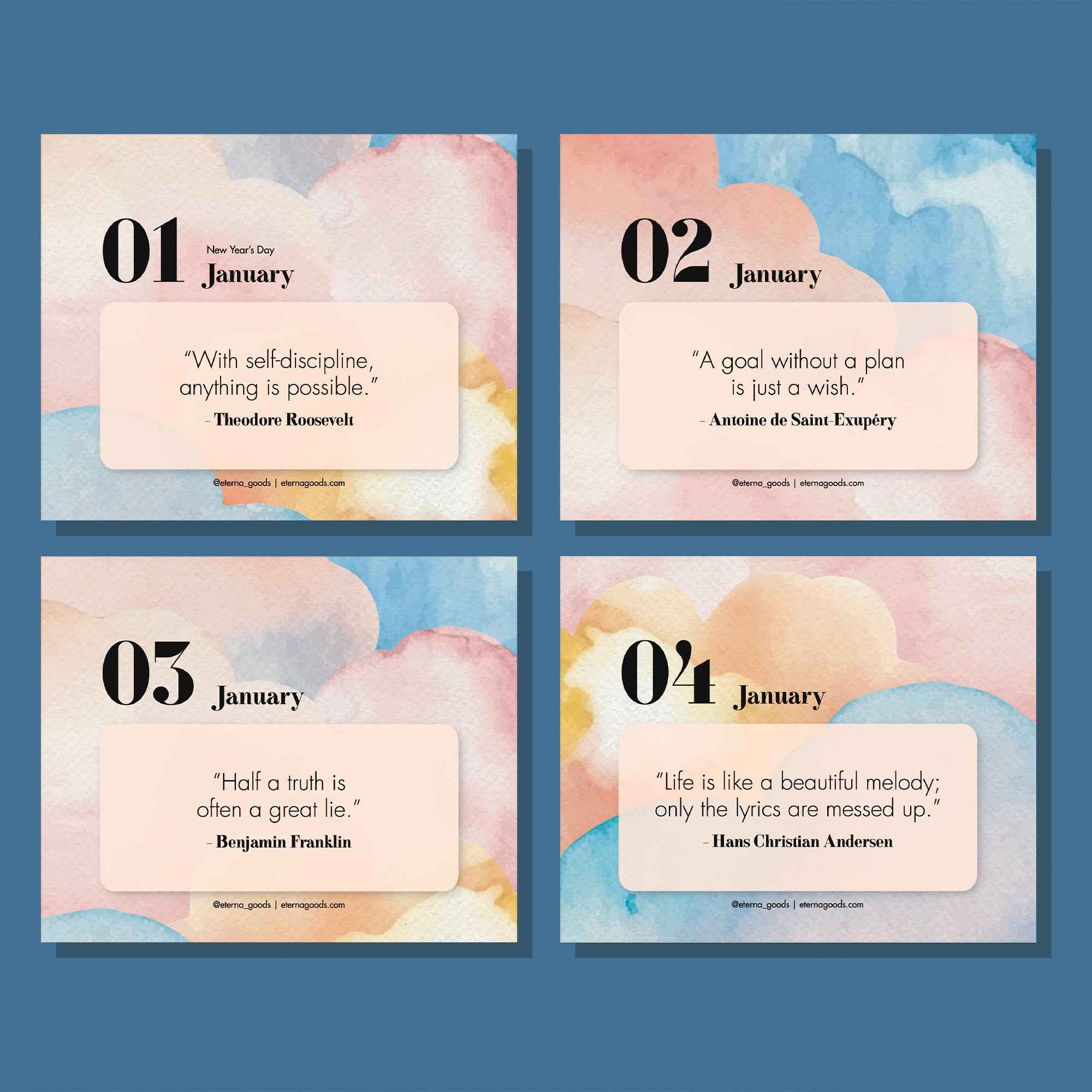 Motivational Perpetual Calendar