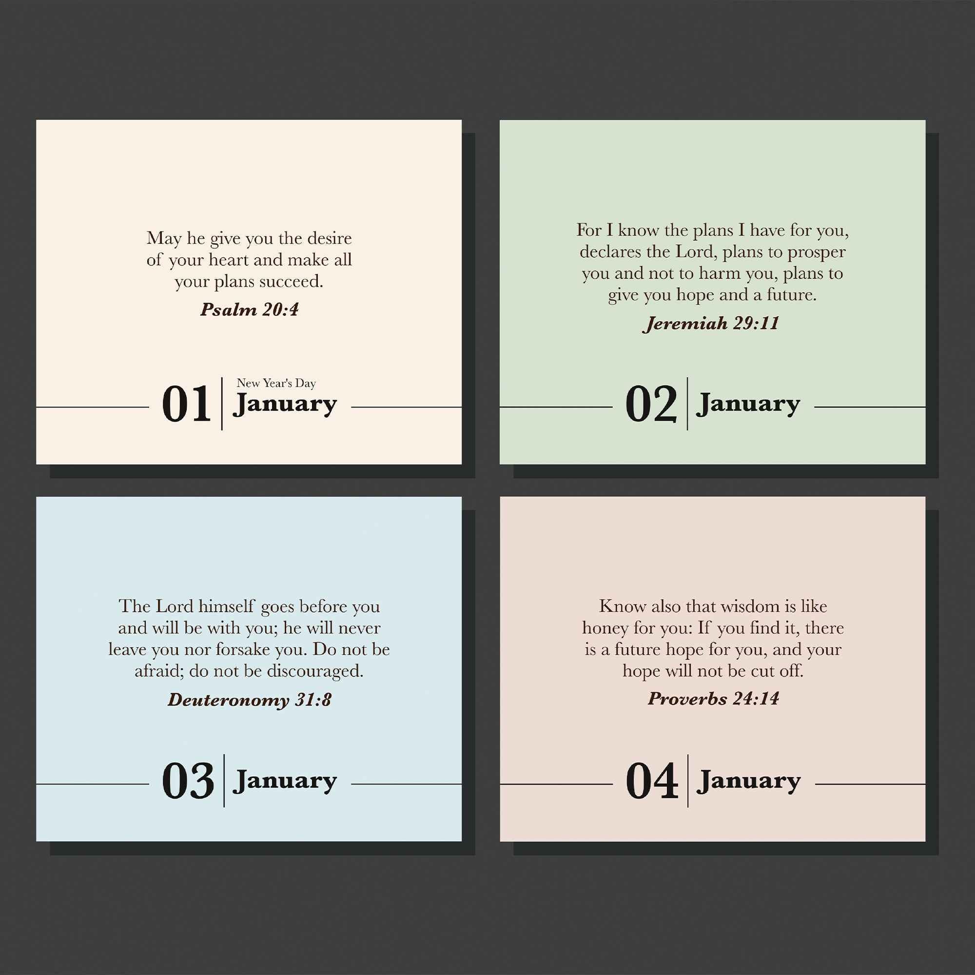 Verse A Day Perpetual Calendar