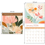 2026 Floral Wall Calendar