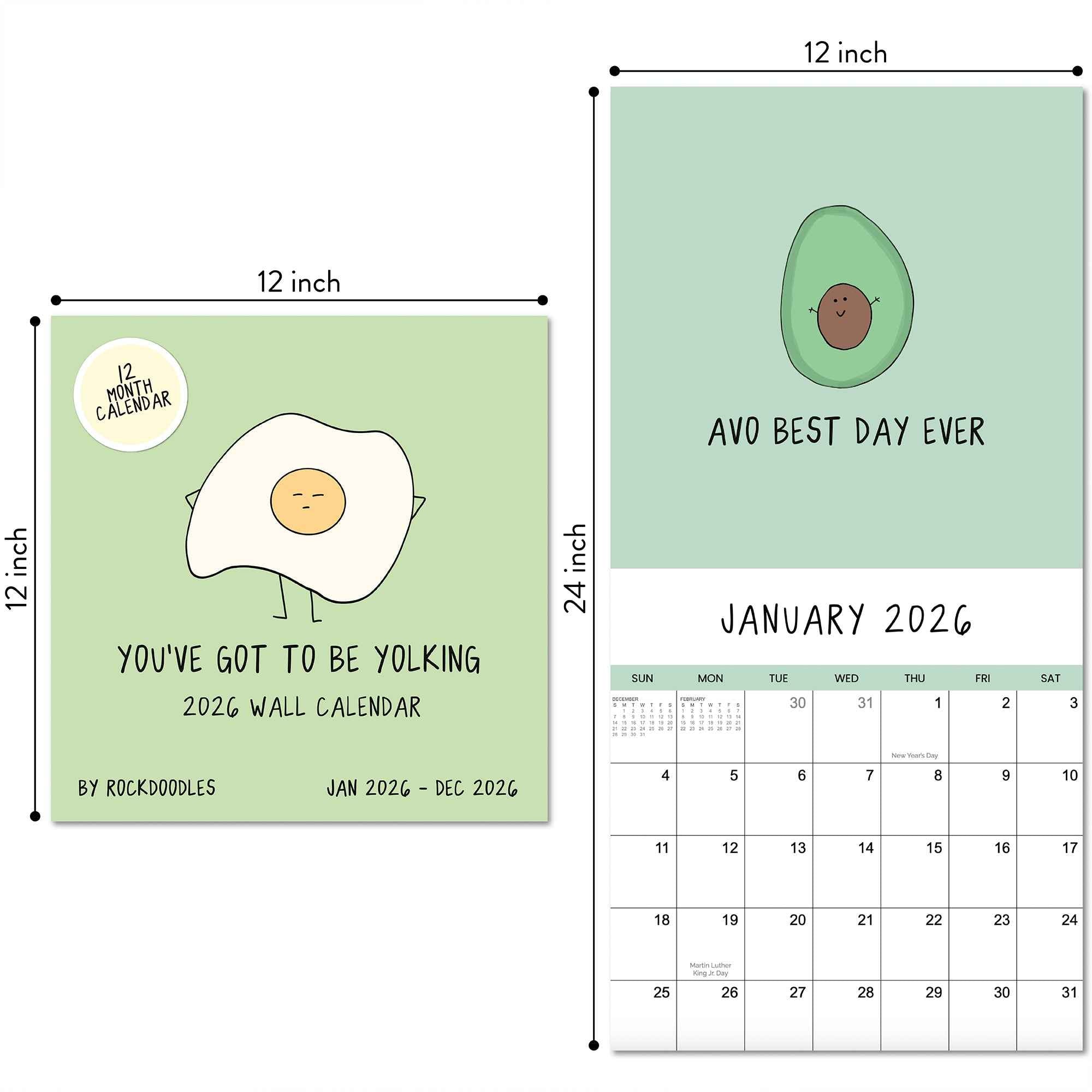 2026 Pun Wall Calendar