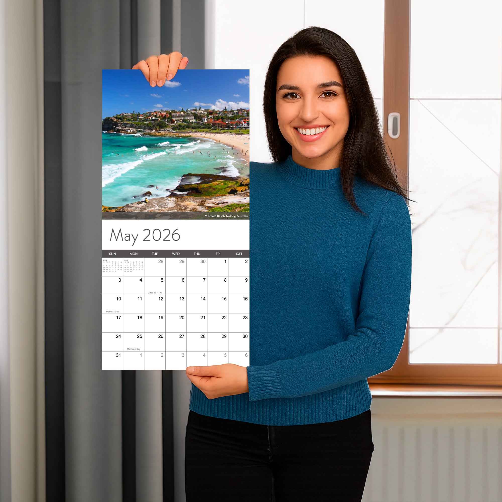 2026 Beaches Wall Calendar