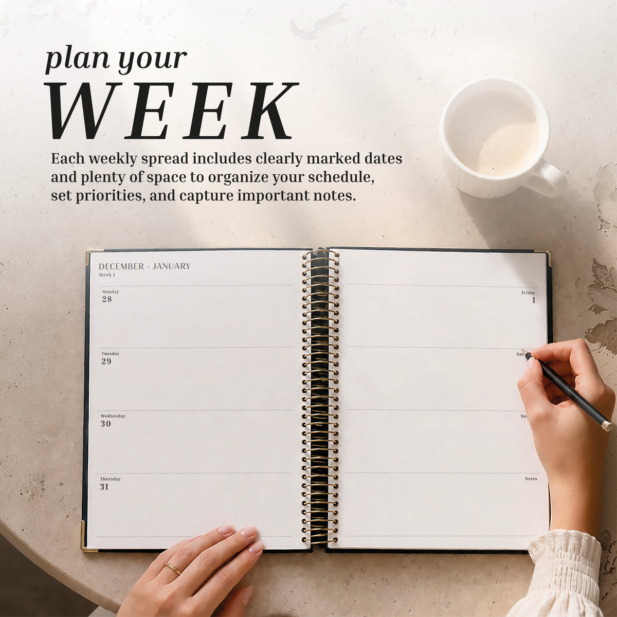 Dated Weekly Planner