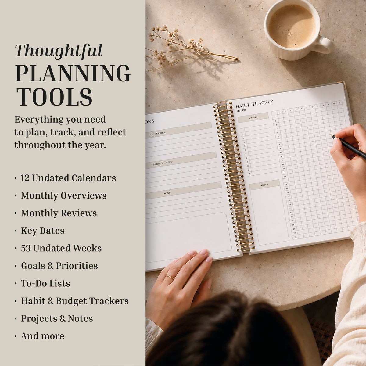 Undated Weekly Planner
