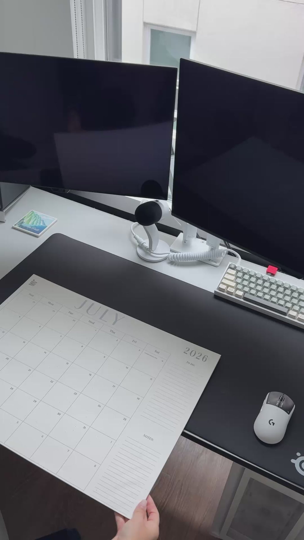 2026-2027 18-Month Flat Desk Calendar (22"x17")
