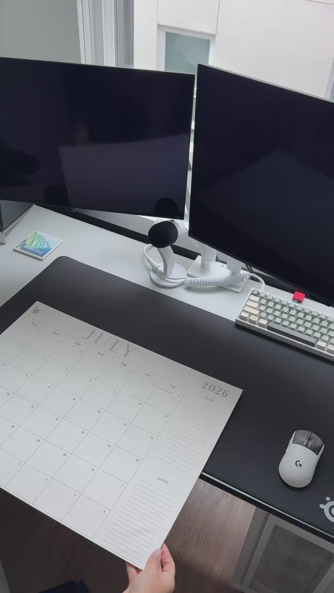 2026-2027 18-Month Flat Desk Calendar (22"x17")