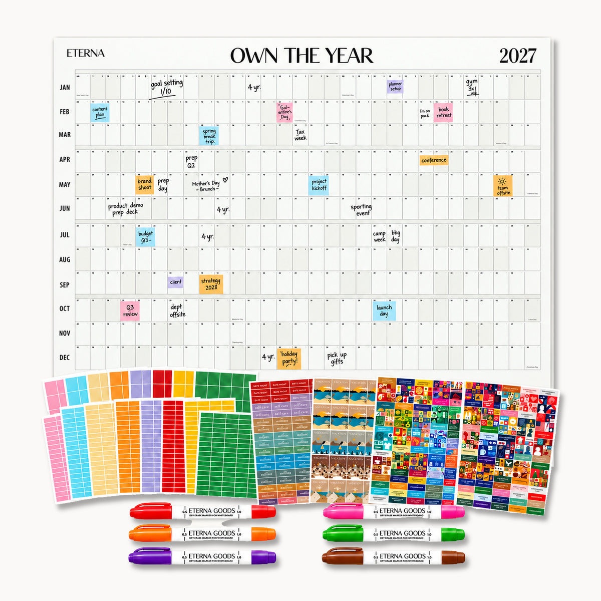 Ultimate 2027 Dated Own The Year Calendar Bundle